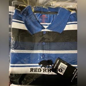 NWT 5XL short sleeve polo style shirt
